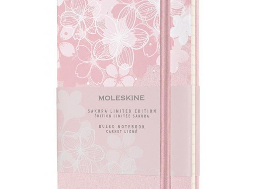 Блокнот Moleskine Le Sakura Pocket A6 96 листов розовый в линейку на сшивке (90x140 мм)